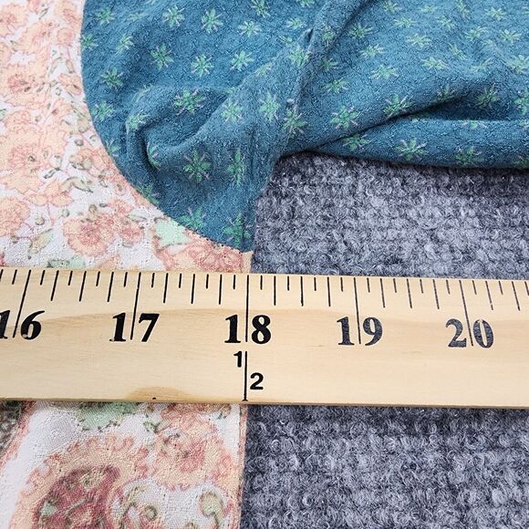 Free People Top Womens Small Floral Paisley 3/4 Sleeve Boho Chic Tunic Blouse - Picture 5 of 14